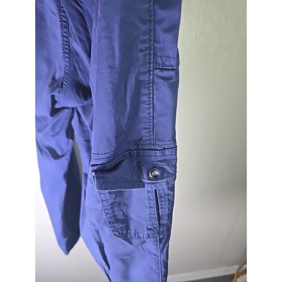 Lee Cargo Capri Relaxed Fit Pants Womens 34 Mid Rise Blue Casual School Work - Picture 6 of 7